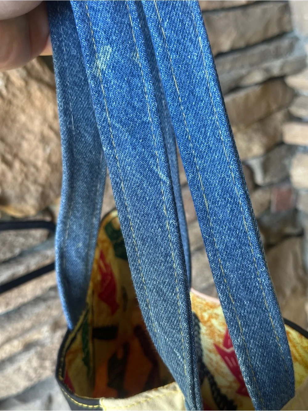 The Mosaic Tote Handmade Upcycled Denim Patchwork Tote Bag Oversized‎